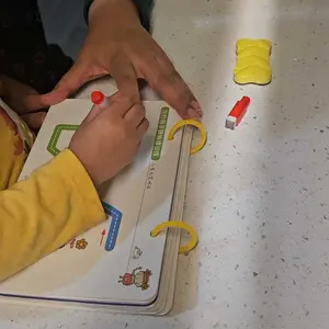 Preschool Learning Activities 94 Reusable Pages, Children's Tracing Alphanumeric Handwriting Practice Book, Autism Education Fine Motor Toddler Learning Handbook