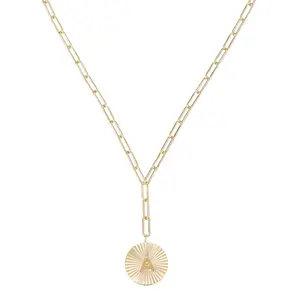 She's Spicy Lariat Initial Necklace