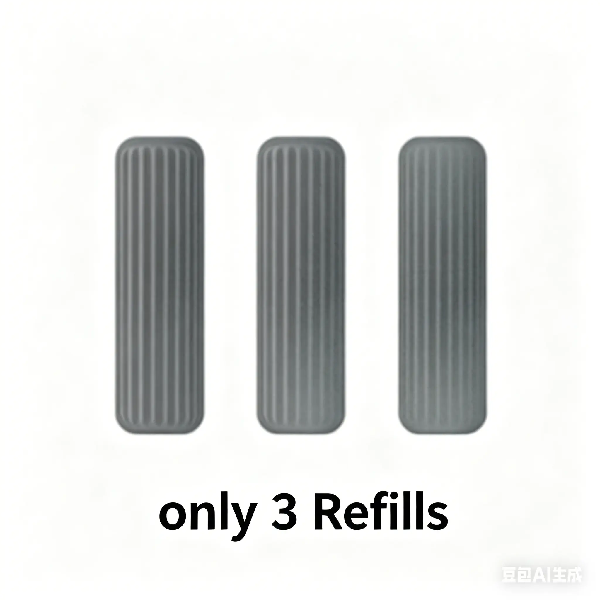 only 3 Refills (Without handle )