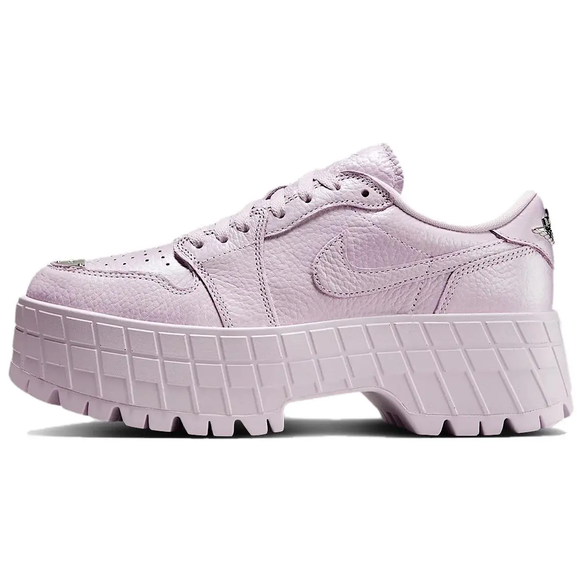 Jordan 1 Brooklyn Low Doll Metallic Silver Durable Non-slip Sneakers Women's HF3184-500