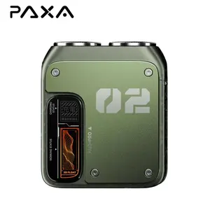PAXA T01 Electric Shaver - Magnetic Dual Blades Curved Blade Mesh Waterproof Skin-Friendly Washable Rechargeable High-Speed Motor with Long-Lasting Battery Compact Portable Facial Matte Smooth Titanium