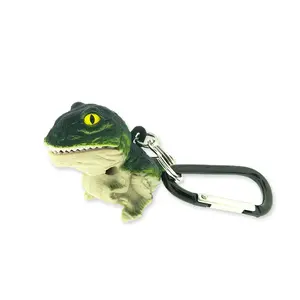 T-Rex WildLight Animal Carabiner Flashlight - Fun Mini Keychain Flash Lights for Kids, Nurses, Camping