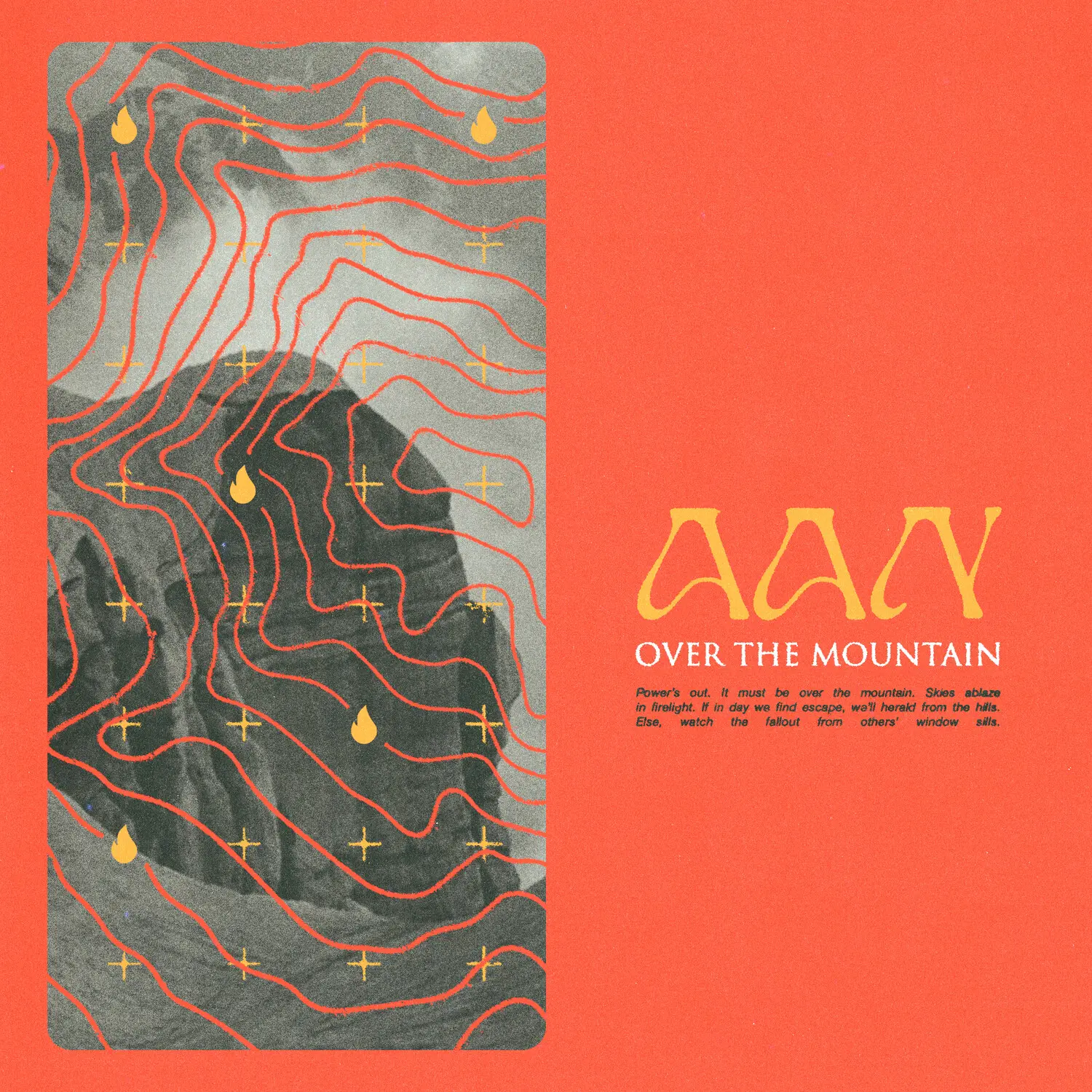 Amor Ad Nauseum Over the Mountain English Rock Indie Band LP Long Play Vinyl Record, 2025 Release Albums on Vinyl with 11 Songs, Vinyl Records
