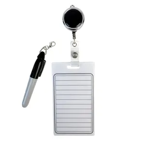 Dry Erase Board, Marker and Badge Reel