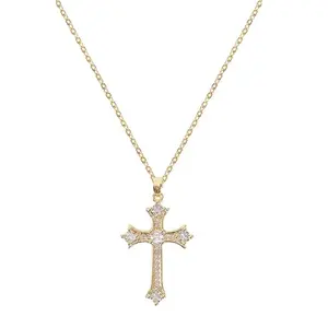 Cross Pendant Necklace for Women Jewelry Gold Cross Necklaces for Women Girl Cross Necklace Minimalist Trendy Jewelry Valentines Day