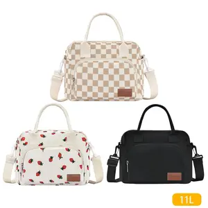 Nifogo Unisex Portable Insulated Lunch Bag | 11 L Large Water Resistant Reusable Cooler Tote | Ideal for Work & Picnic