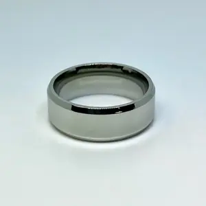 Stainless Steel Wide Band Ring – Silver-Tone Minimalist Ring
