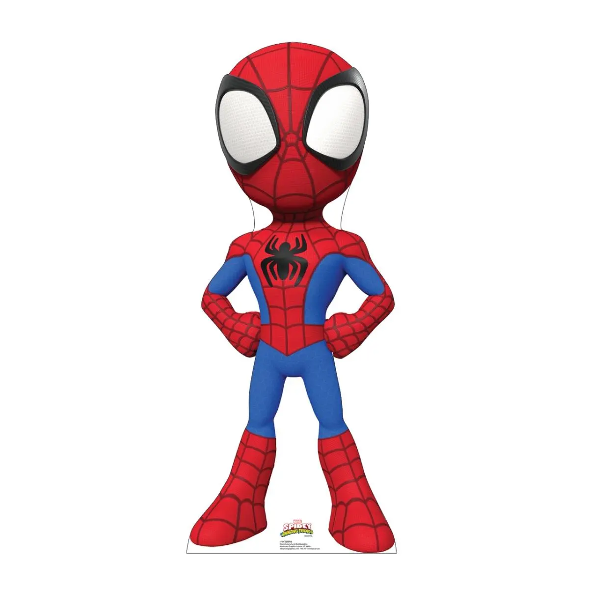 212 MAIN Large 44x18 in. Spidey Cardboard Cutout - Themed Decoration, Party Decorations, Collectibles, Spidey & His Amazing Friends Home Supplies Gift