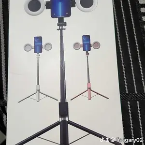 Product Review of New 6 in 1 Selfie Stick With Fill Light, 67" Phone Tripod & Wireless Remote Page Turner,Bluetooth Camera Video Recording Remote,Music Control, for iPhone ,iPad ,iOS,Android from l**e c**e 💖**