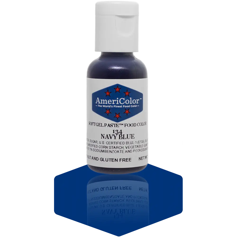 AmeriColor, Navy Blue, .75 Ounce, Soft Gel Paste Food Color