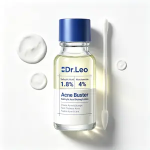 Dr.Leo Drying Lotion – Pimple & Body Acne Treatment, Visibly Shrinks Pimples in 24H & Fades Acne Marks in 7 Days | 1.8% Salicylic Acid, 4% Niacinamide, 10% Sulfur (20ml)