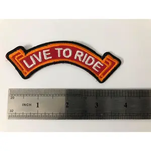 Live To Ride Motorcycle Vest Patch
