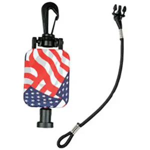 212 MAIN Hammerhead Industries Mickeeper-CB Stars-Stripes Retractable Audio Steel Motorhome Accessory