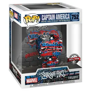 Funko Pop Vinyl Figure Marvel Captain America Street Art 752 (BOX WEAR SPECIAL)