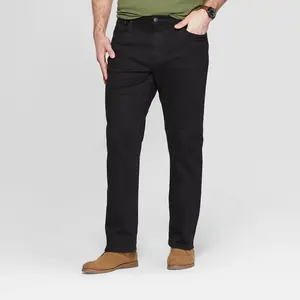 Men's Big & Tall Slim Straight Fit Jeans - Goodfellow & Co Black 44x34