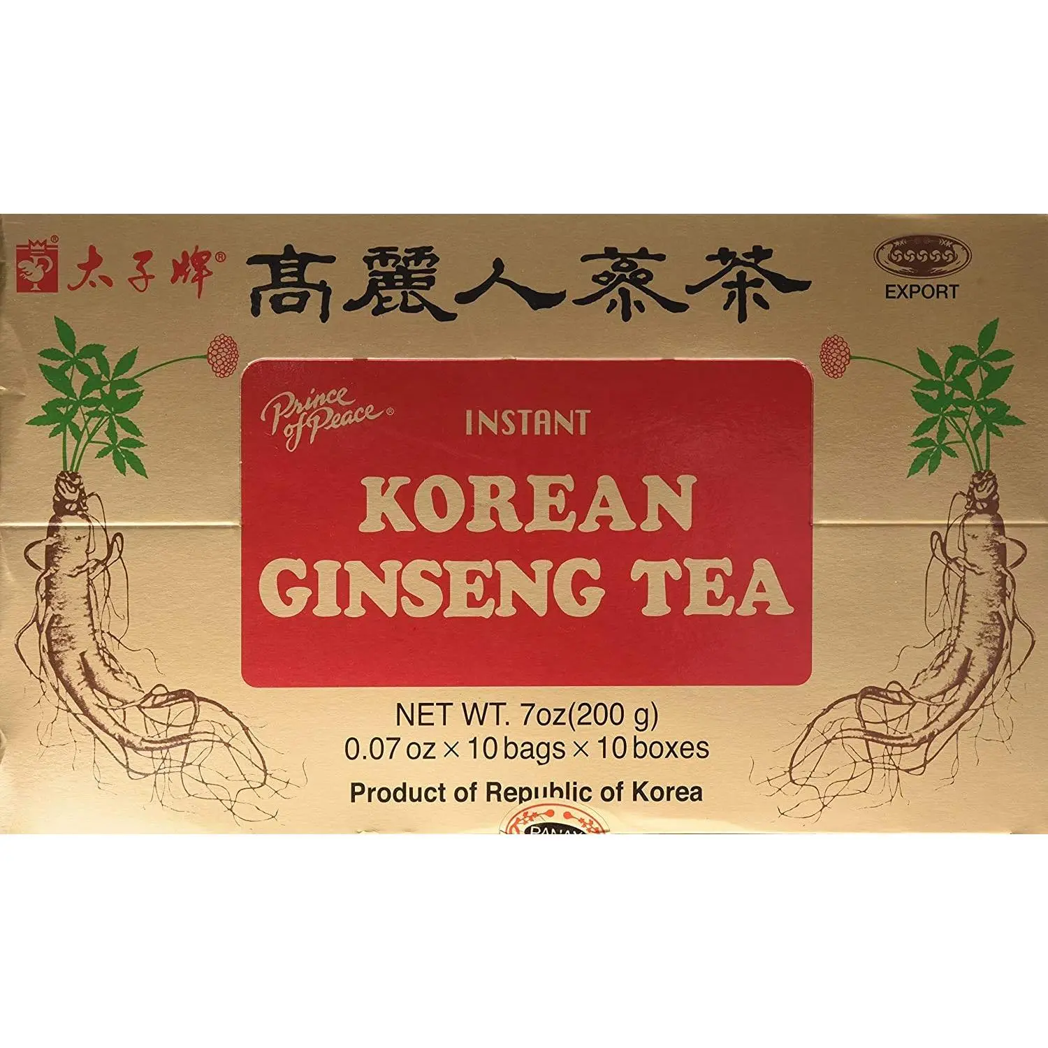 Blazebites Natural Traditional Instant Korean Panax Ginseng Herbal Tea - 100-Count Natural Herbal Beverage for Ginseng Lovers, Health-Conscious Adults, 24-Month Shelf Life, No Added Flavors