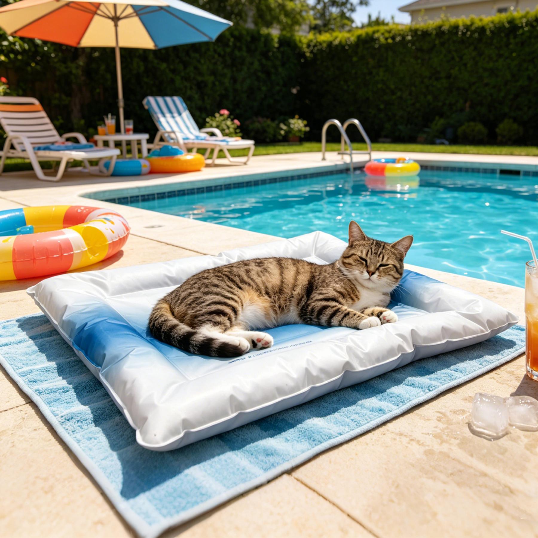 Hsecoyay cooling pet Mat, Eco-friendly Cooling Pad for Large Dog, Pet Cooling Mats for Dog and Cat house, Use in Crate, Tunk, Camping, Outdoors, Portable, Machine Washable, Durable, Outdoorfun, Waterproof calming donut bed