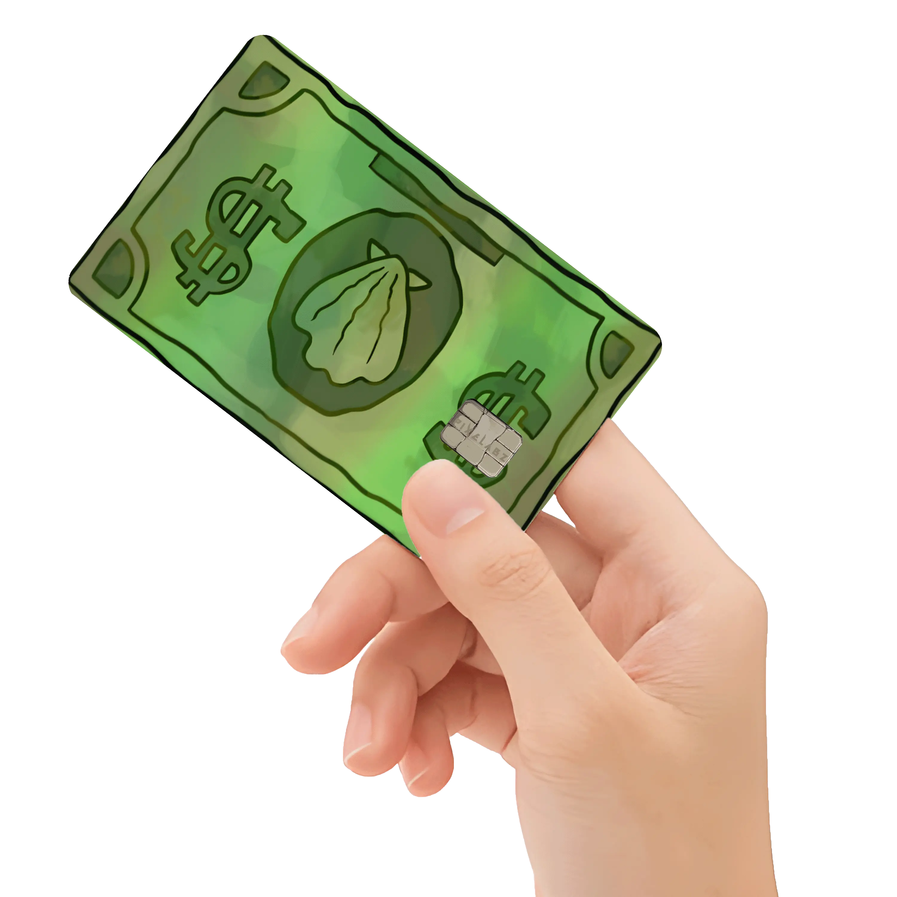 Sea Bucks Holographic Credit Card Decal