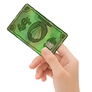 Sea Bucks Holographic Credit Card Decal