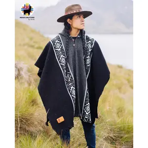 Midnight Wool Poncho