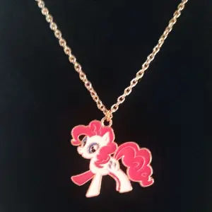 My Little Pony Necklace Gold Red & Light Pink Colors Adorable Charm for All Ages Perfect Gift or Personal Use