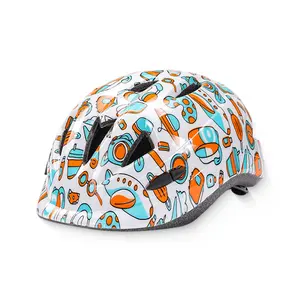 Cartoon Children's Bike Helmet for Ages 3-6, Roller Skate Helmet, Skateboard Helmet, Balance Bike Helmet, Toddler Baby Helmet