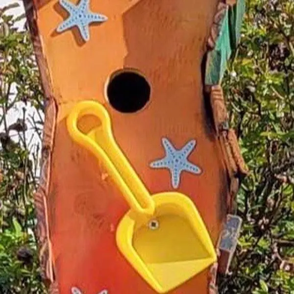 One Of A Kind Large Birdhouse Yard Decoration