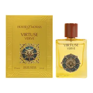 House of Morais Virtuse Verve Eau De Parfum Vaporisateur Natural Spray 100ml for Men Classic Scent Ideal for Daily Use