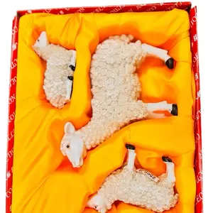 Nativity scene set animals, Decorative Christamas nativity scene, Lams large 5.5” medium 3.5” small 2”