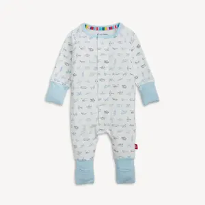 Modal Airplanes Magnetic Convertible Coverall PJs