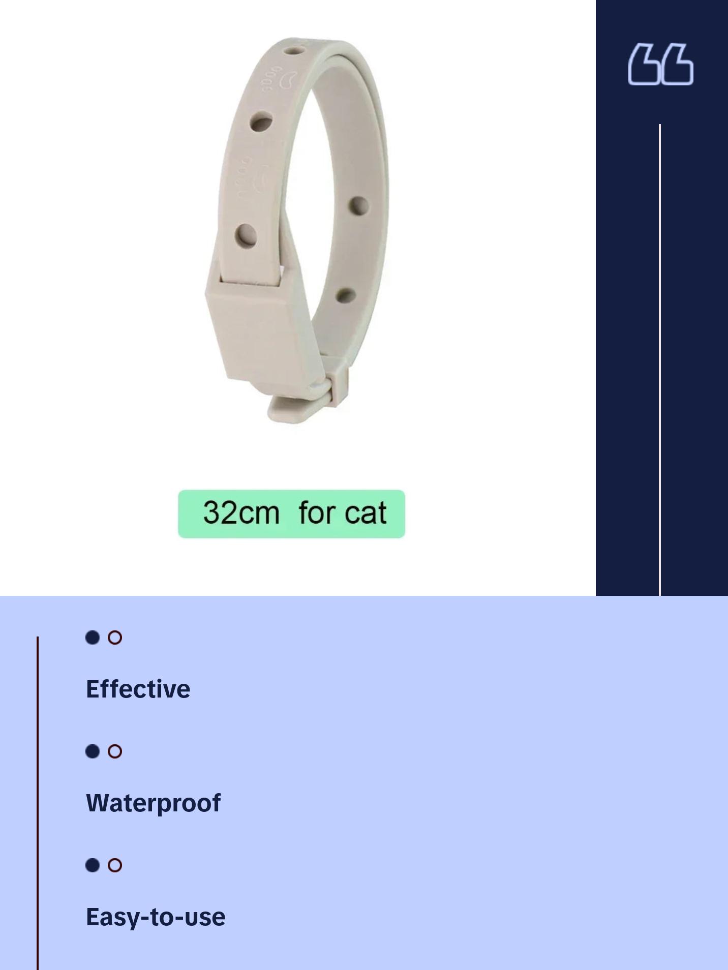 Pet Collar Flea Ring for Kittens and Pets, External Deworming