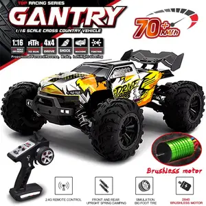 VISAS Brushless 4WD RC Cars 16102 PRO,1:16 Fast RC Cars 70KM/H High-Speed Remote Control Car, All Terrain Off-Road Truc For Adults