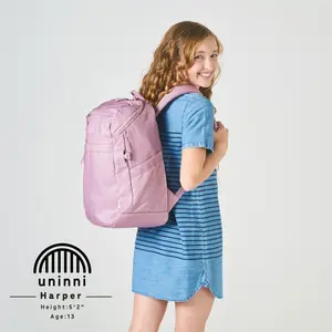School Backpack Solid Color Designs Polyester Material with Heavy Duty Pull Zippers