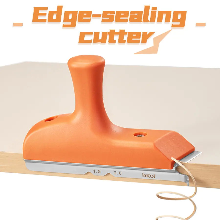 IMBOT Edge Banding Cutter 3-in-1 Kit R1.5/R2 Chamfer Switch  Nylon+5Cr15MoV Steel Blade Upgrade  PVC/Acrylic/Panel Sealing Specialist | Ergonomic Handle | Sharpenable & Durable