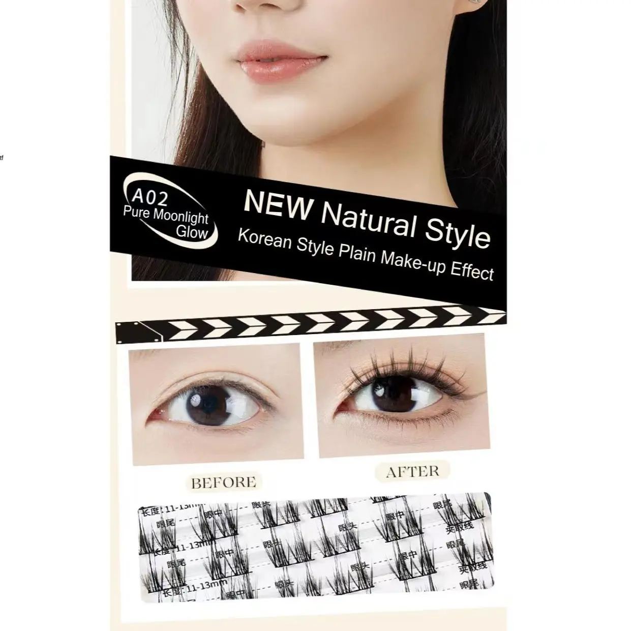 Amortals False eyelashes-Daily/Dating/Traveling/Party/Photogenic