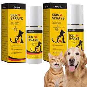 2 Pack Hot Spot Spray for Dogs and Cats, Itch Relief Spray and Hot Spot Treatment for Irritated Dry Itchy Skin, Allergies, and Dermatitis for Dogs & Cats, 3.38oz