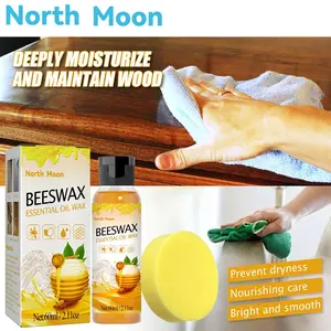 Home beeswax mahogany furniture polishing brightening anti-crack maintenance Solid wood floor care wax
