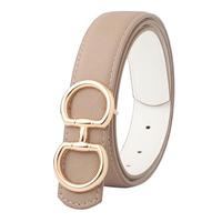 Milk Tea Color/White(shiny Gold Buckle)