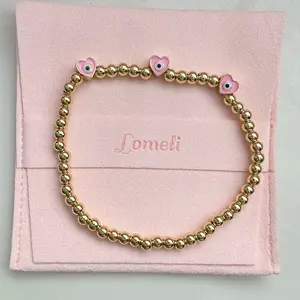 Heart evil eye bracelet