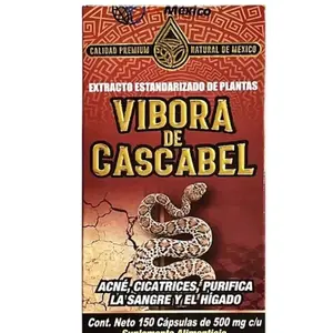 NAT-DE-MEX Víbora de Cascabel 150 Capletas Dietary Supplement