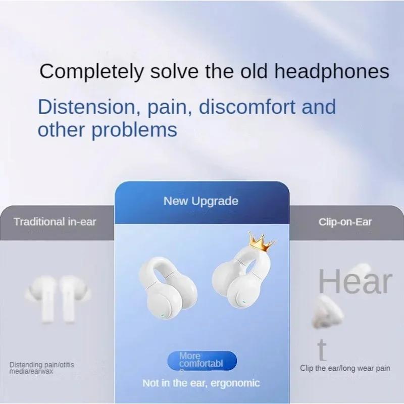 New Model 2026  Wireless Earbuds Bluetooth Headset Charging Earphones Bone Conduction Headphones Sport With Mic free