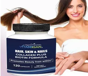 Hair Gain Biotin Hydrolyzed DHT Blocker Hair Growth Vitamins 2500 MG Women Men
