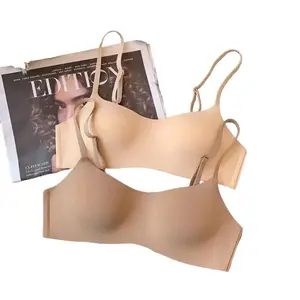 2Pcs/Set Non-wire Bras For Women Seamless Underwear Small Breast Cups Tube Tops Sexy Lingerie Female Bralette Comfort Intimates