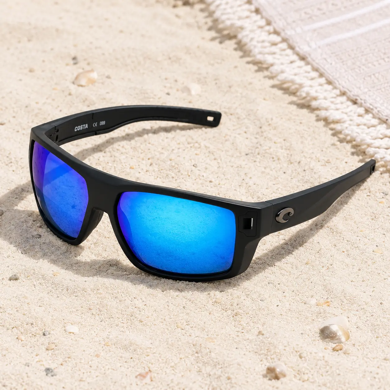 Costa Diego 580P Polarized Anti-Glare Sunglasses, Lightweight & Ergonomic UV400 Men’s Shades for Fishing, Cycling, Eyes Protection