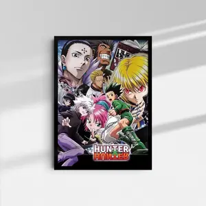 Hunter x Hunter Group Wall Art, Anime Character Poster, Kurapika Gon Killua Leorio Prints, No Framed