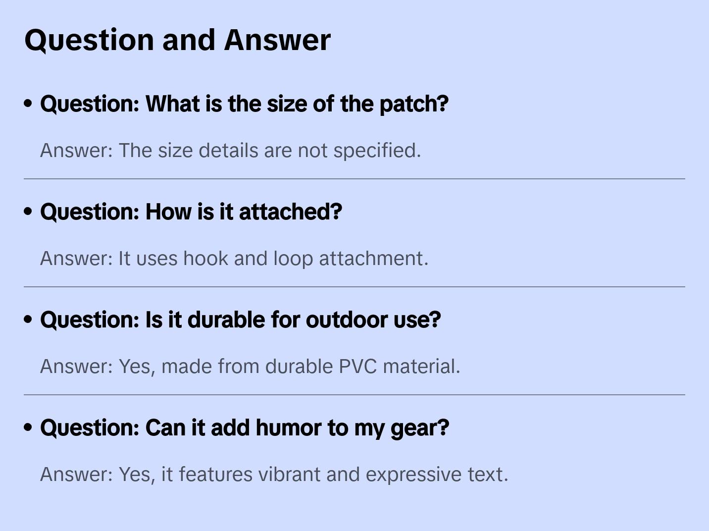 text 028 PVC MORALE PATCH