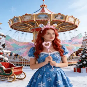 Children Angel Wings Unicorn Headband Set, Cosplay Performance Props, Handmade Feather Wings, Birthday Party Photo Decor, School Play Costume Accessories