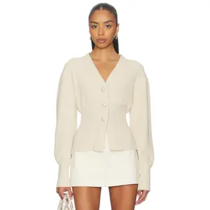 MAJORELLE Alden Cardigan in Oatmeal