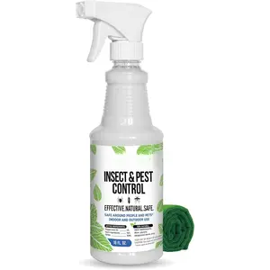 Peppermint Oil Insect Repellent Spray – Natural Indoor & Outdoor Bug Control for Spiders, Ants, Roaches, and More – Plant-Based, Extra-Strong Formula - 16 oz