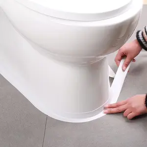 White Caulk Tape Self Adhesive Waterproof Bathroom Peel & Stick Caulking Strip for Floor Tile Wallpaper Toilet Tub Shower Wall Trim DIY Project Renter Friendly Decor Quick Easy to Install in Minutes Matte Smart Autoflow Exhaust outdoorfun anchor